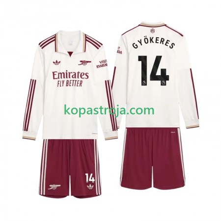 Billiga Fotbollströjor Arsenal Gyokeres 14 Barn Tredje tröja 2025/26 Långärmad